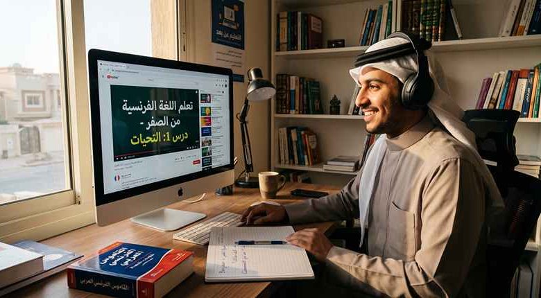 تعلم الفرنسية بالعربية من اليوتيوب